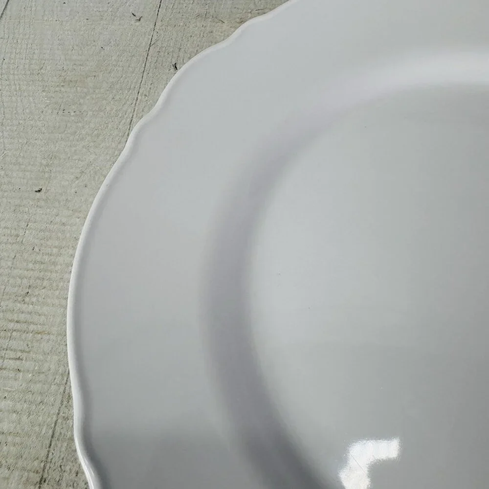 Ikea of Sweden UPPLAGA 21986 White Scalloped Porcelain 11